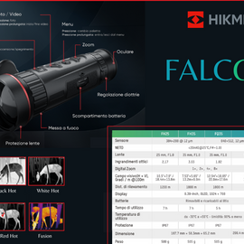 HIKMICRO FALCON FQ35 Visore termico Monocolo THERMAL 640*512 pixels,12 µm, 2x 4x 8x digital zoom,1024*768 OLED screen Termico