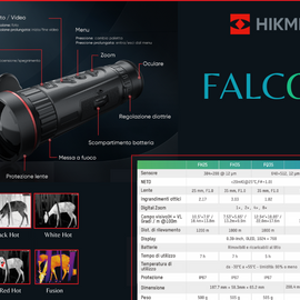 HIKMICRO FALCON FQ50 Visore termico Monocolo THERMAL 640*512 pixels,12 µm, 2x 4x 8x digital zoom,1024*768 OLED screen Termico