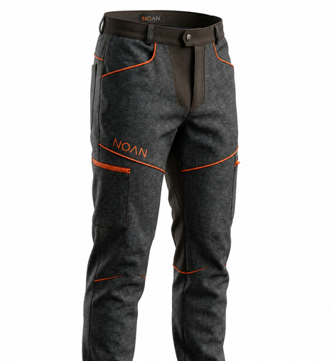 Pantaloni Noan Full Kevlar Anti Rovo - Inserti Arancio