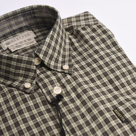 Camicia Beretta Button Down green check