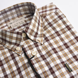 Camicia Beretta Button Down white & brown
