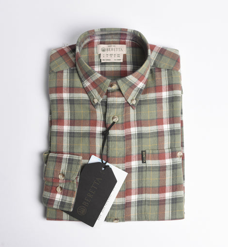 Camicia Beretta Flanell Button Down green check