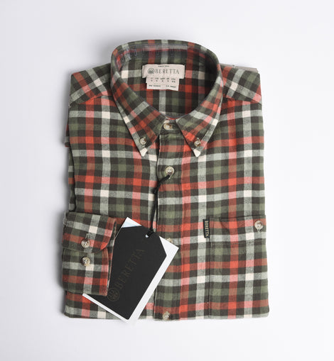 Camicia Beretta Flanell Button Down orange plaid