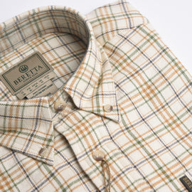 Camicia Beretta sport classic Button Down ecru & biscuit fancy