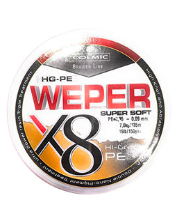 Colmic Trecciato HG-PE Weper super soft X8 0,2mm