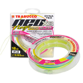 Trabucco Trecciato DYNA Tex-X8 Neo NAGE PRO Surf 0.128mm 250mt